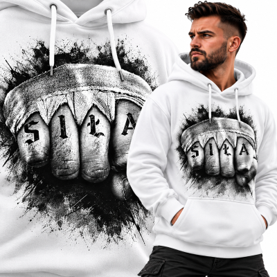 BLUZA Z KAPTUREM SPORTY WALKI   SIŁA